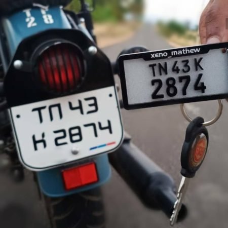 Royal Enfield Keychain With Name