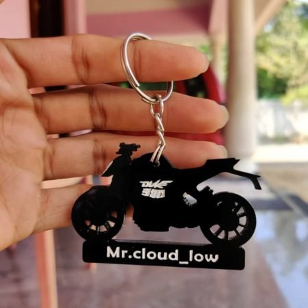 keychain for bike with name
