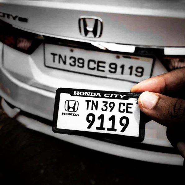 number plate keychain india