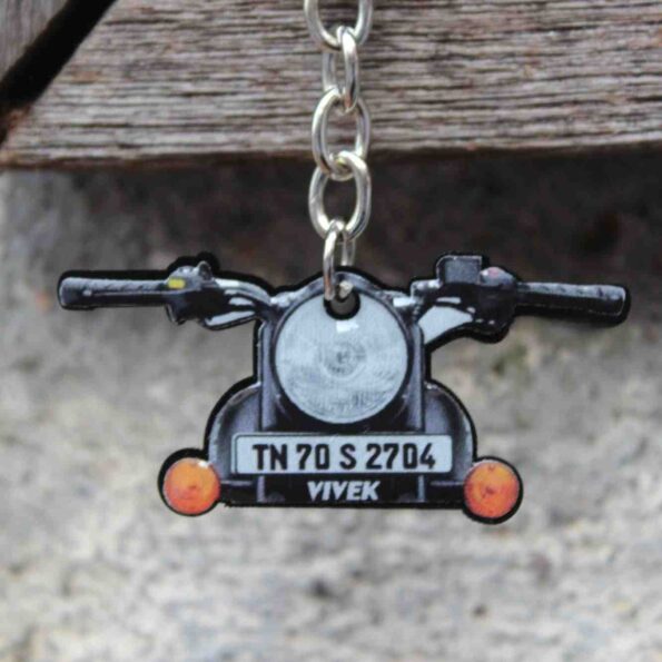 Front Side Bike Shape Keychain [Gel]