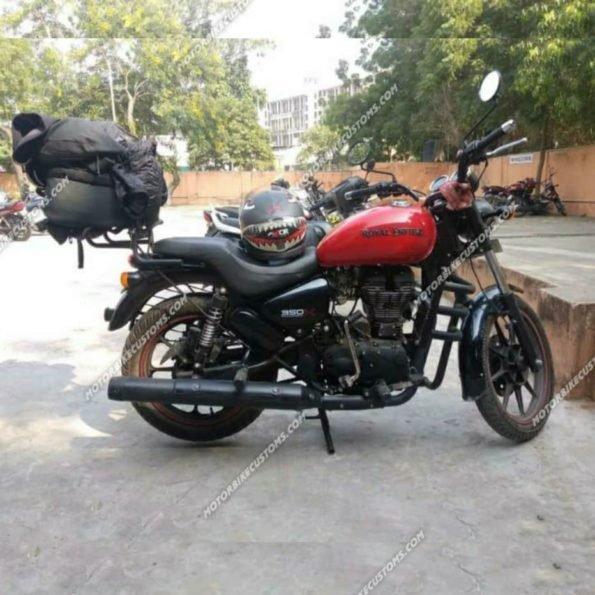 Backrest with Carrier for Royal Enfield (1)