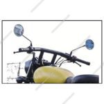 Curved PipeHandle Bar Rod Black for Royal Enfield (4)