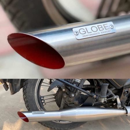Globe Red Rooster Exhaust Silencer For Royal Enfield SS