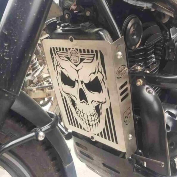 Ghost Rider Skull Radiator Grill For Jawa