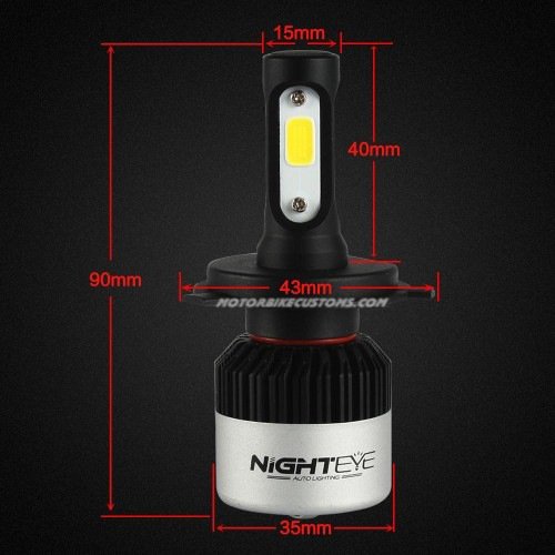 Night Eye H4 LED Headlight Bulb For Universal Bikes (5)