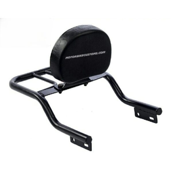 Round Shape Backrest With Carrier For Royal Enfield (1)