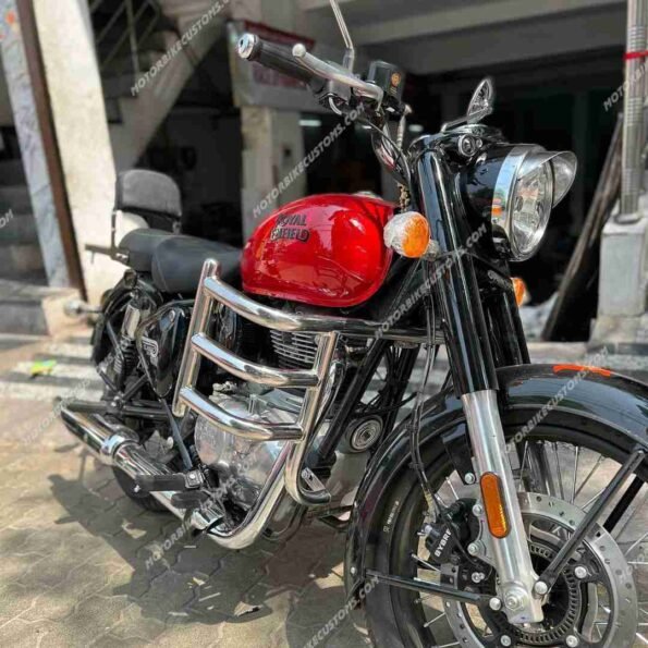 Backrest With Top Rack For Royal Enfield