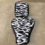 Zebra Cushion Seat Covers For Royal Enfield