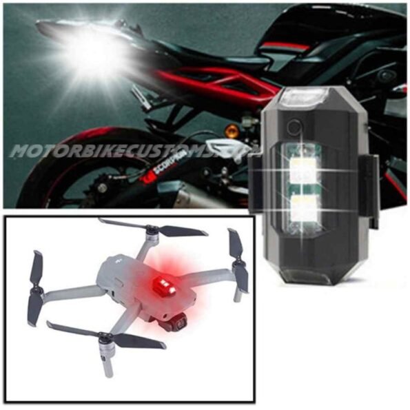 Universal Fit | Multicolor LED | Aircraft Reflector Flasher Light