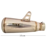 SC Project Straight Silver Silencer for Universal Bike 2