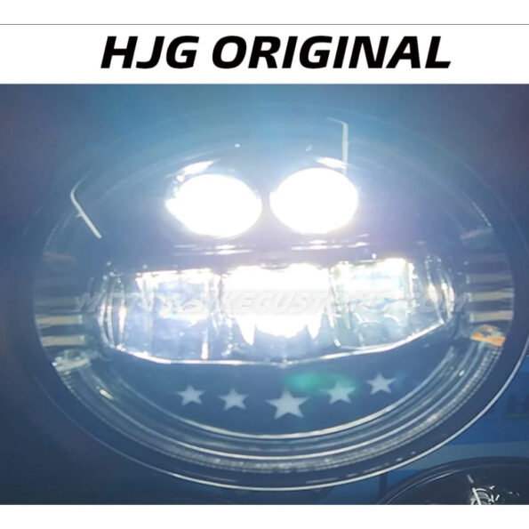 HJG NEW Star Headlight With Blue and Yellow DRL (90-110Watts).3