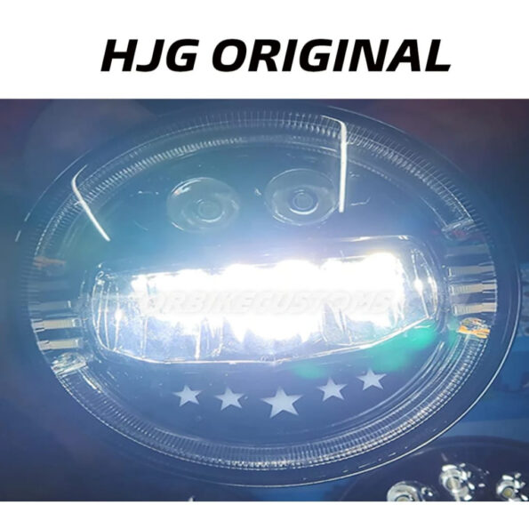 HJG NEW Star Headlight With Blue and Yellow DRL (90-110Watts).4