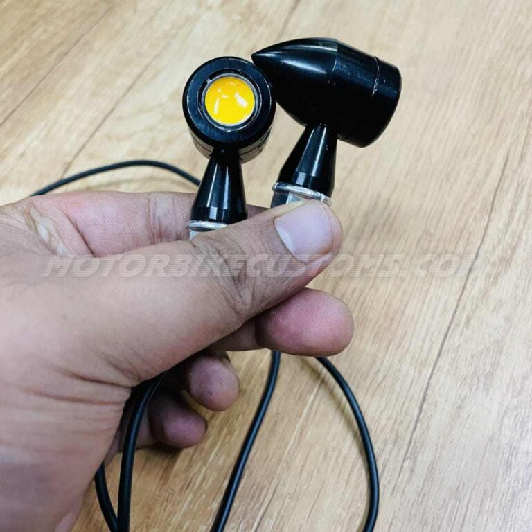 Mini Metal LED blinker Indicators (4pc) | MotorbikeCustoms | Check Now!