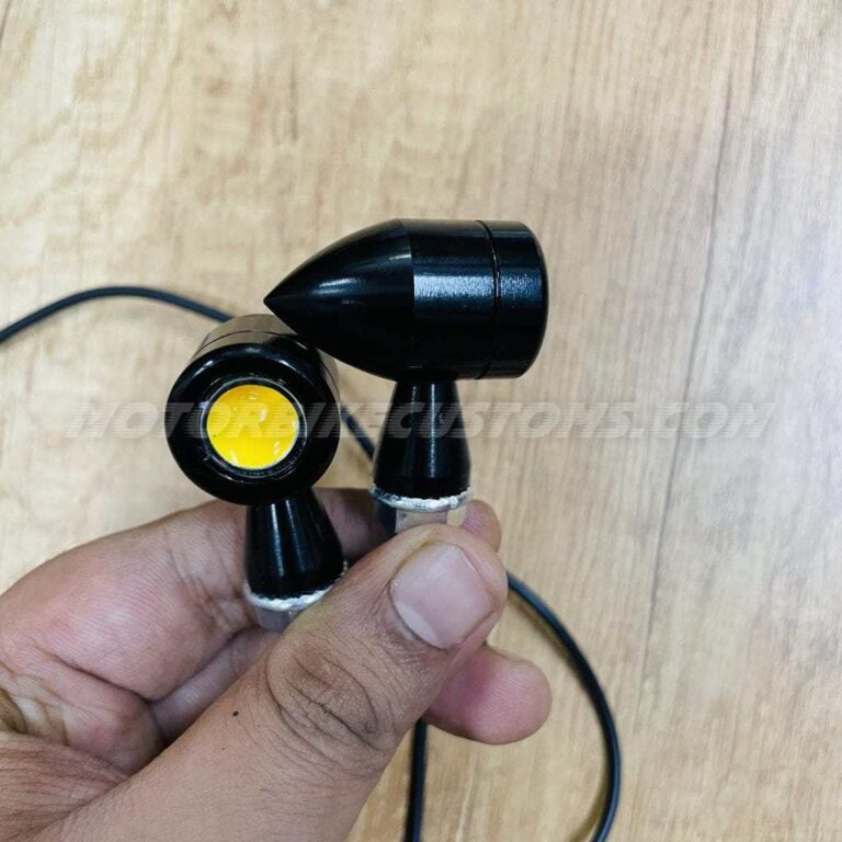 Mini Metal LED blinker Indicators (4pc) | MotorbikeCustoms | Check Now!